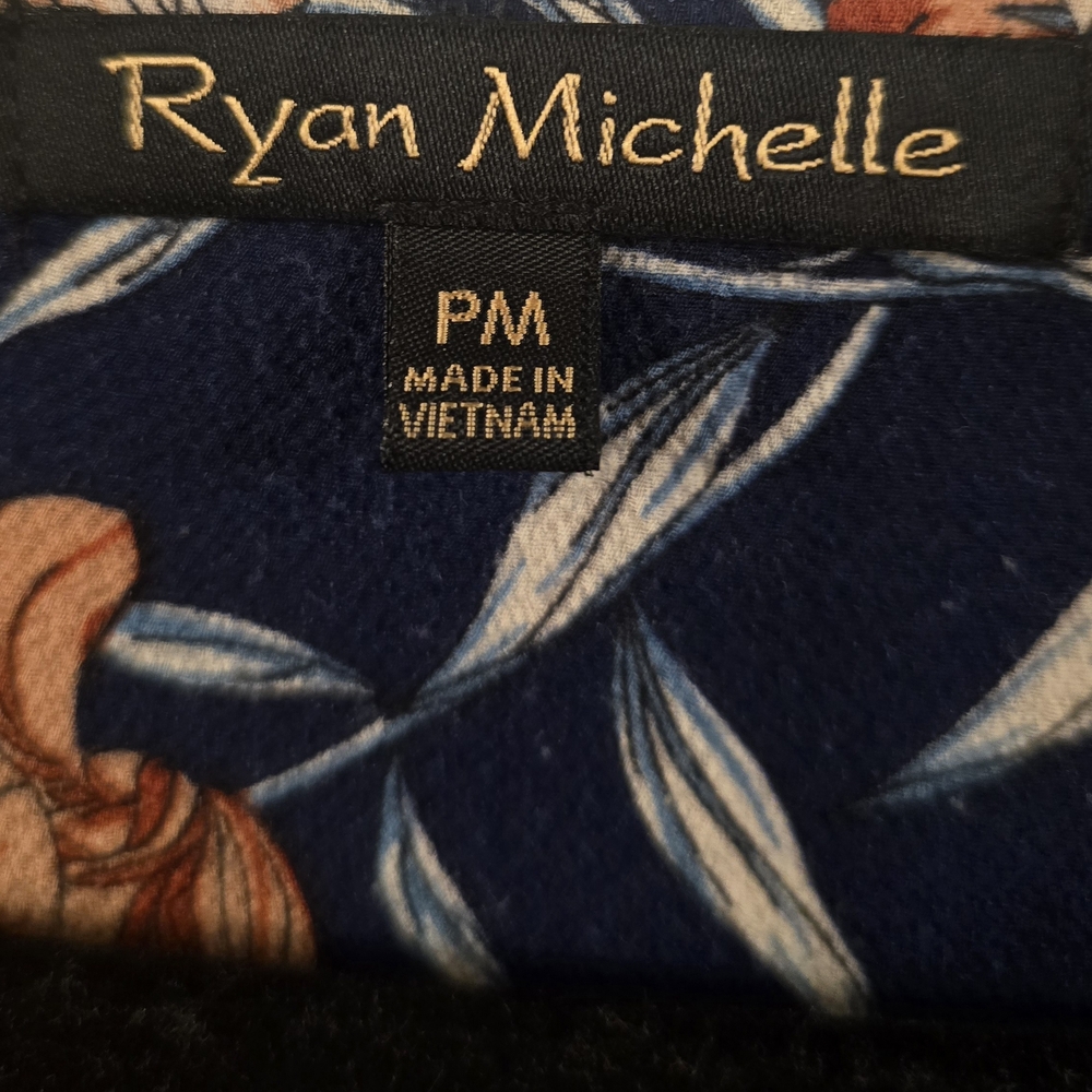 Ryan Michelle Women's Floral Maxi Dress - Blue and Orange